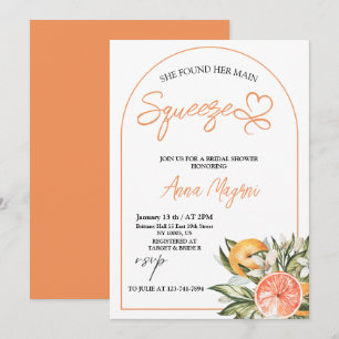 Citrus She Found Her Main Squeeze Bridal Shower  Invitation