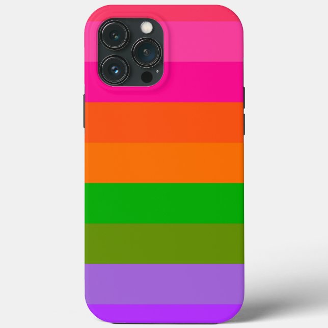 Citrus Sherbet Stripes Case-Mate iPhone Case (Back)