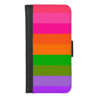 Citrus Sherbet Stripes iPhone 8/7 Wallet Case