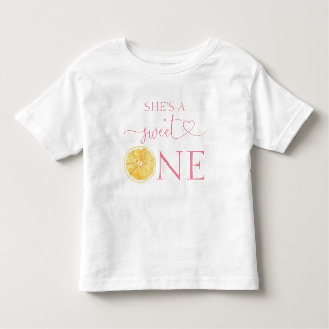 Citrus She's A Sweet One 1st Birthday Toddler T-shirt (Front)