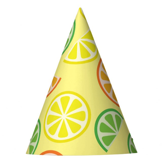 Citrus Slice Birthday Party Party Hat (Front)