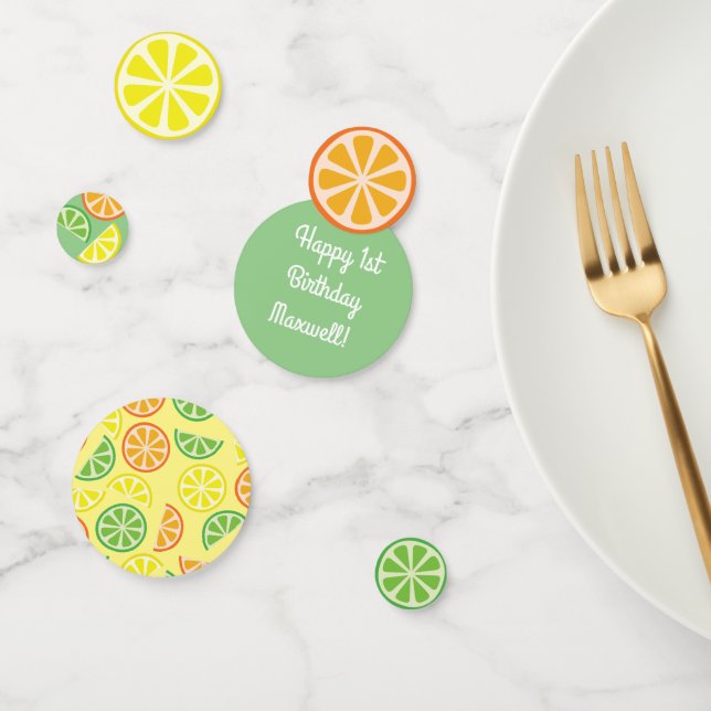Citrus Slice Fruit Birthday Party Table Decor Confetti (Group)