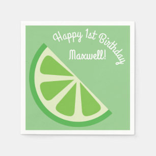 Citrus Slice Kid's Birthday Summer Napkins