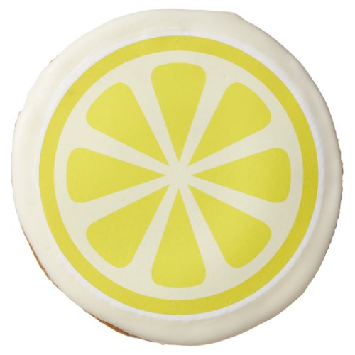 Citrus Slice Lemon Fruit 1st Birthday Sugar Cookie