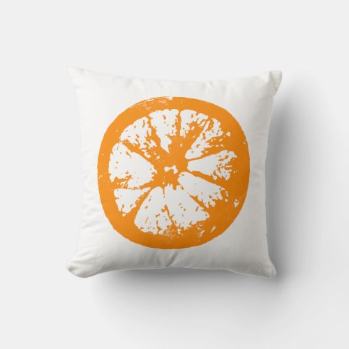 Citrus Slice Orange Pillow