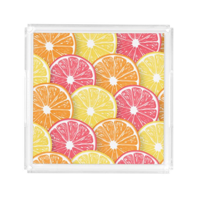 Citrus slices acrylic tray (Front)