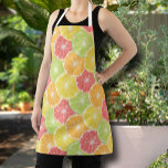 Citrus Slices Apron<br><div class="desc">Apron featuring colorful slices of lemons,  limes,  oranges and grapefruit. A fun addition to your summer kitchen or give as a gift. MATCHING items in our store.</div>