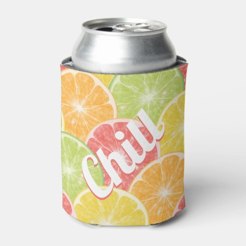 Citrus Slices Chill Can Cooler