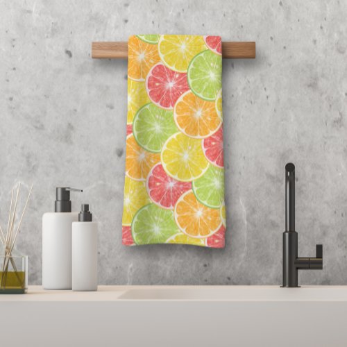 Citrus Slices Hand Towel