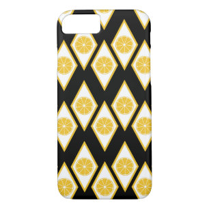 Citrus Slices in Modern Diamond Pattern iPhone 8/7 Case