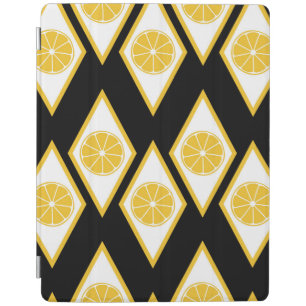 Citrus Slices in Modern Diamond Pattern iPad Smart Cover