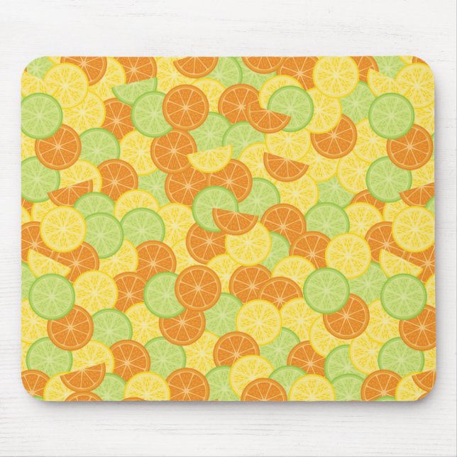 Citrus Slices Mouse Pad (Front)