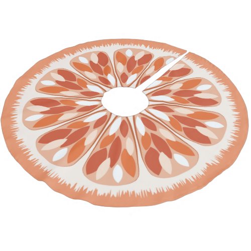 Citrus Slices Orange Brushed Polyester Tree Skirt