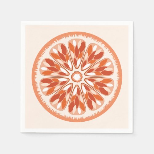 Citrus Slices Orange Paper Napkins