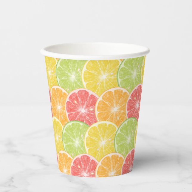 Citrus Slices  Paper Cups (Front)