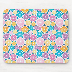 Citrus Slices Pattern Mouse Pad