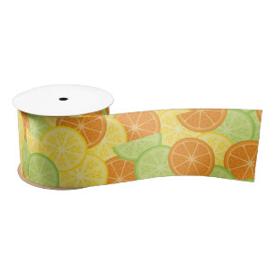 Citrus Slices Satin Ribbon