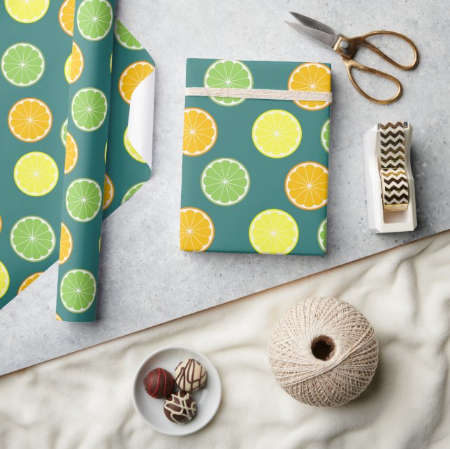 Citrus Slices Wrapping Paper (Crafts)