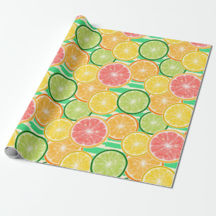 Citrus Slices Wrapping Paper