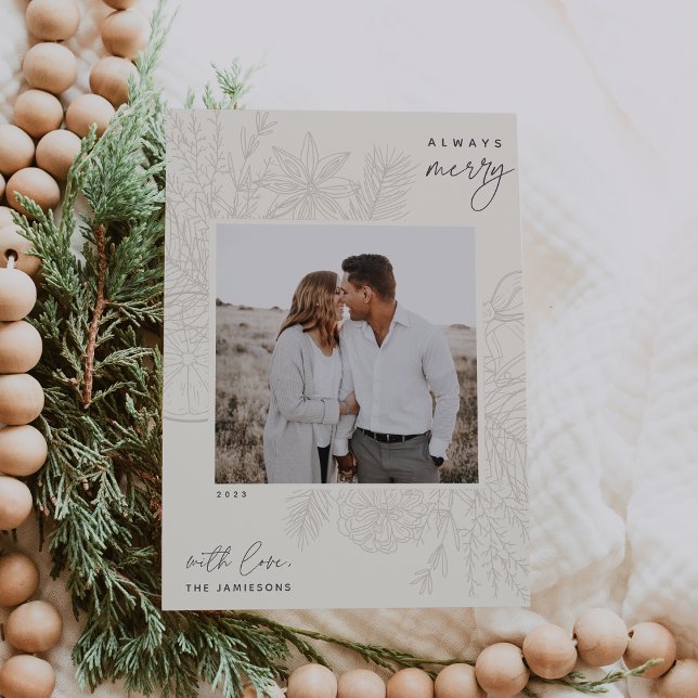 Citrus & Spice | Always Merry Photo Holiday Card (Creator Uploaded)