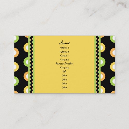 Citrus Splash Business Card Templates