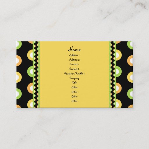 Customizable Citrus Splash Business Card Templates