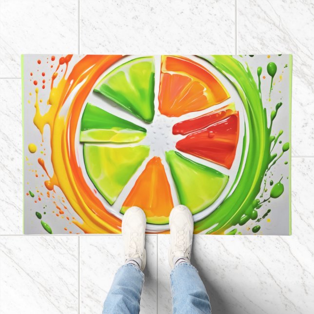 Citrus Splash Design Doormat (Indoor)