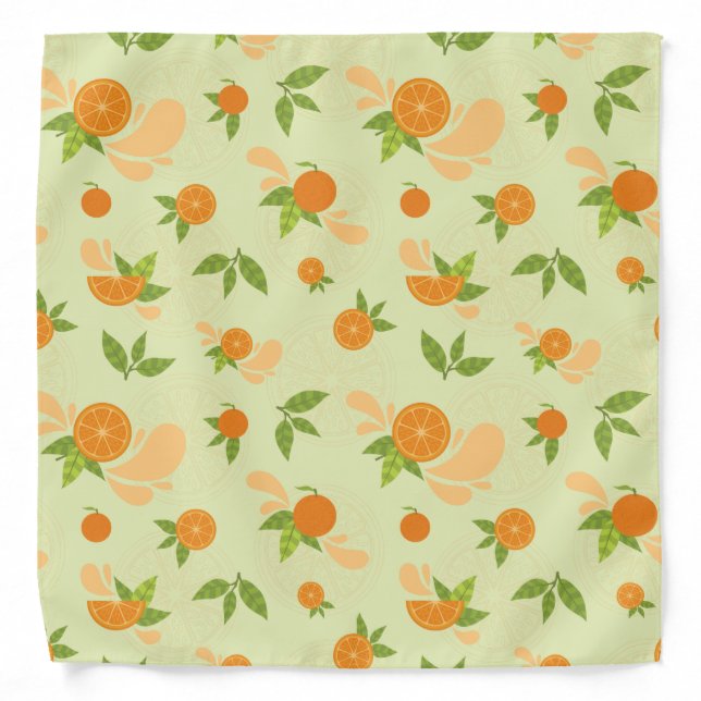 Citrus Splash Illustration Bandana (Front)