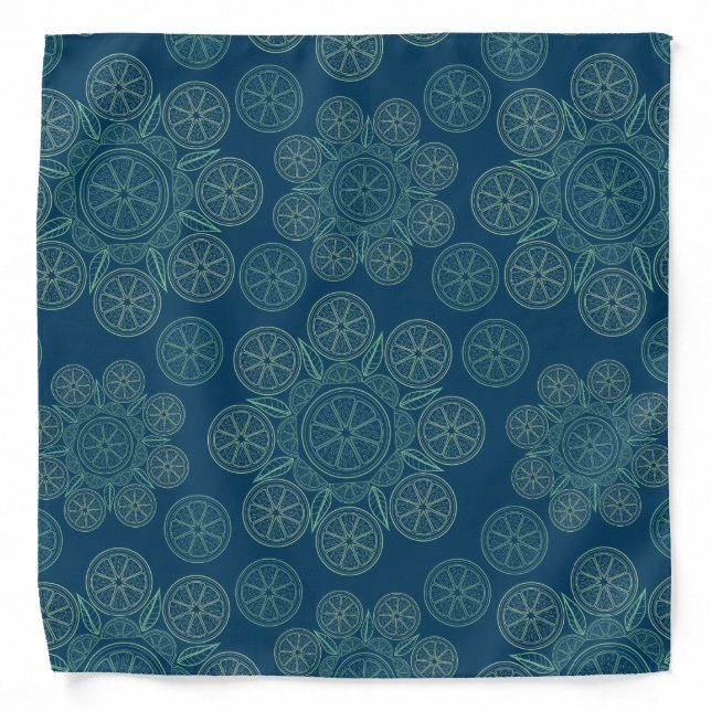Citrus Splash Illustration Bandana (Front)