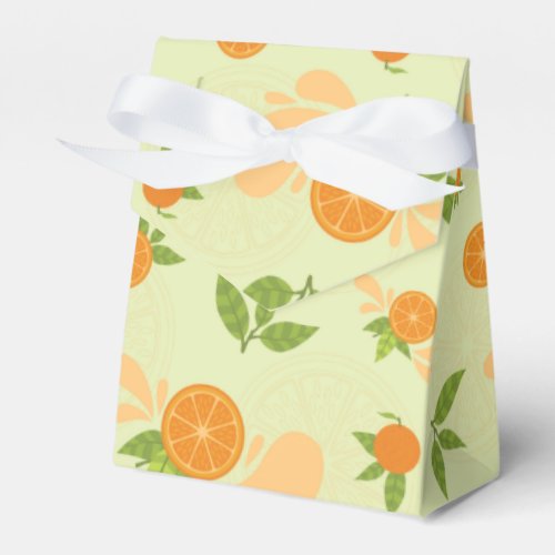 Citrus Splash Illustration Favor Boxes