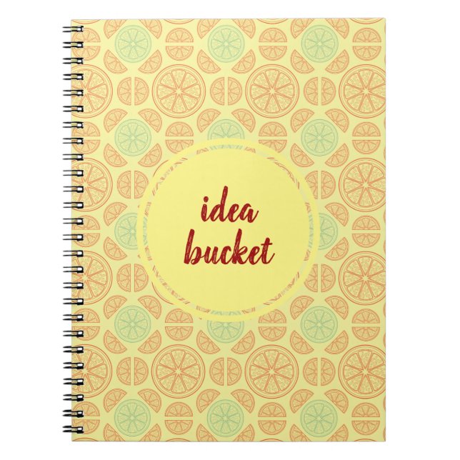 Citrus Splash Illustration Notebook (Front)