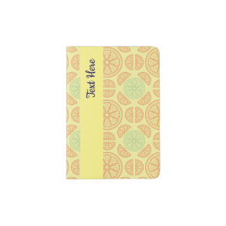Citrus Splash Illustration Passport Holder