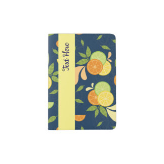 Citrus Splash Illustration Passport Holder