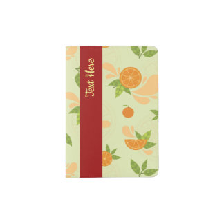 Citrus Splash Illustration Passport Holder