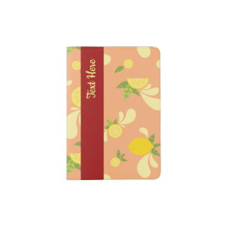 Citrus Splash Illustration Passport Holder
