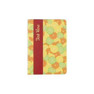 Citrus Splash Illustration Passport Holder