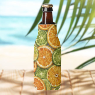 Citrus Splash | Orange, Lemon & Lime Watercolor Bottle Cooler