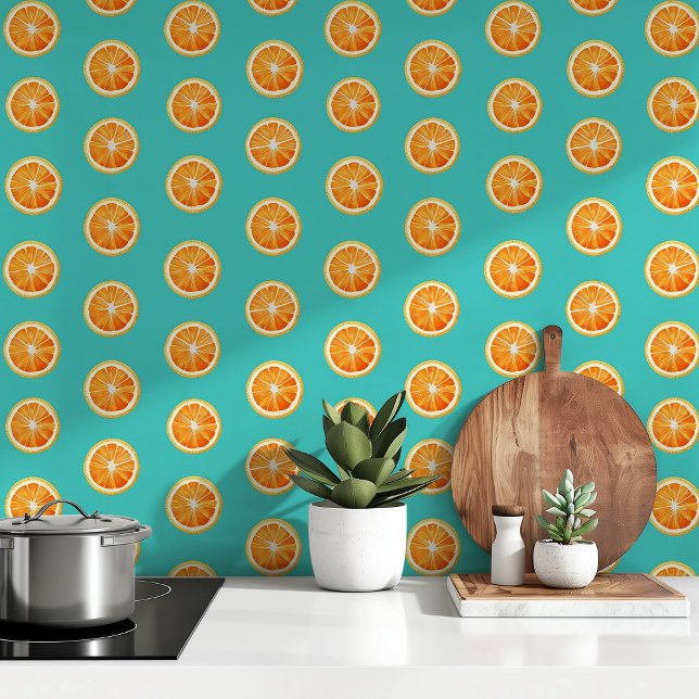 Citrus Splash: Vibrant Orange Slice Wallpaper (Creator Uploaded)