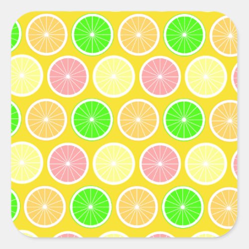 Citrus Square Sticker