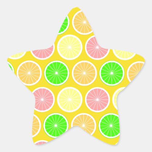 Citrus Star Sticker