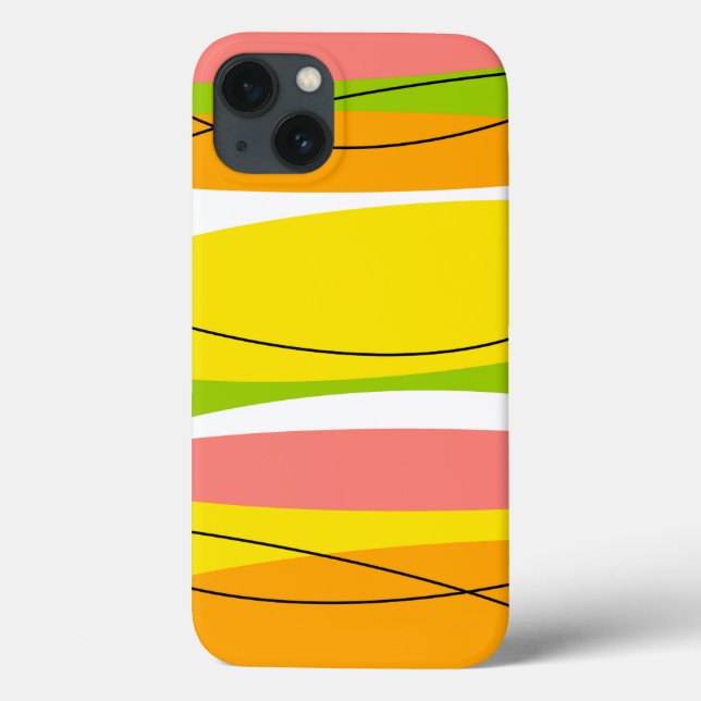 Citrus Stripe iPad Mini case (Back)