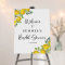 Citrus Summer Lemon Bridal Shower Welcome Sign