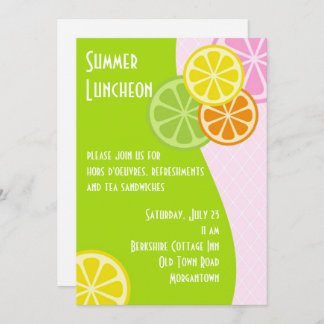 Citrus Summer Luncheon Invitation