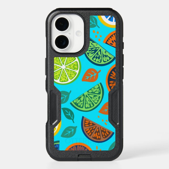Citrus Summer Pattern Otterbox iPhone Case (Back)