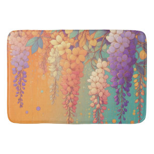 Citrus Sunset Wisteria Bath Mat