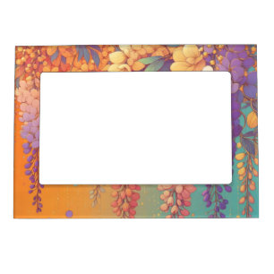 Citrus Sunset Wisteria Magnetic Frame