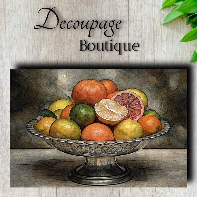 Citrus Symphony Decoupage Tissue Paper (Citrus Symphony Decoupage Tissue Paper)
