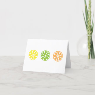 Citrus Thank You Card