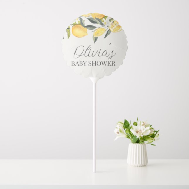 Citrus theme baby shower balloon (In SItu)