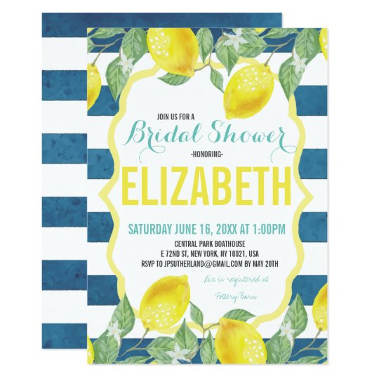 Citrus Themed Bridal Shower Invitation | Zazzle.com